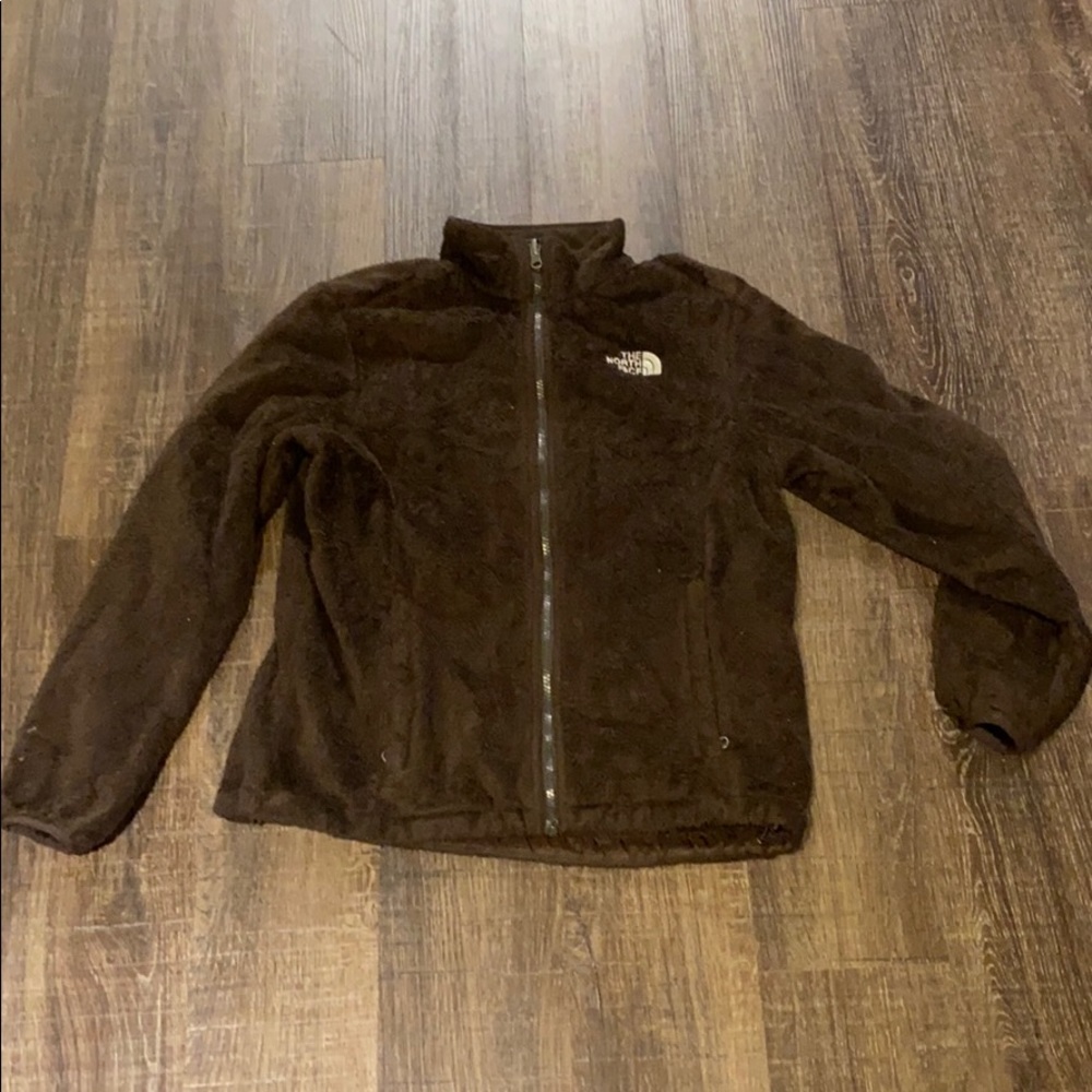 Chocolate Brown Osito North Face Jacket